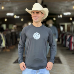 CAMISETA TÉRMICA MADE IN LIDA MASC UV50+ - PRETA