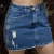 Saia Stabulos Country Jeans Destroyed - Com escrito - loja online