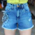 SHORTS BUPHALLOS FEM COM APLICAÇÃO PATCH BRILHO - BPL505
