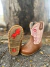 BOTA TEXANA BABY ROSA/MARROM - comprar online