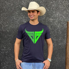 Camiseta Gringa Masculina Marinho Verde - comprar online