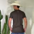 Camiseta Texas Farm Masculina Marrom Café - CM630 - Country Style | Loja Online de Moda Country Masculina e Feminina