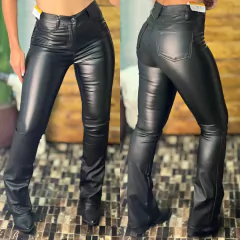 CALÇA SAWARY FLARE COURINO BLACK - 273630