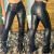 CALÇA SAWARY FLARE COURINO BLACK - 273630