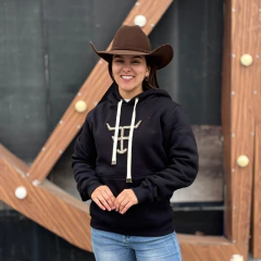 Moletom Texas Farm Feminino Aliance Preto - MTF034
