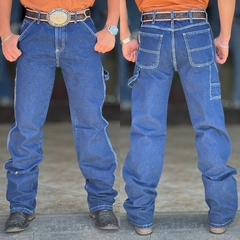 CALÇA TEX TEAM CARPINTEIRA MASC - AMACIADA/BRANCA