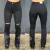 CALÇA THE BEST GABRIELA FEM FLARE PRETA COM CRUZ