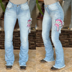 CALÇA TEX TEAM FEM C/ BRILHO MÉDIA - COCAR