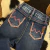 Calça Bill Way Infantil Feminina Bordado Rosa - 015031 na internet