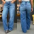Calça Consciência Jeans Wide Leg Com Bordado Desfiado Média - 24331 - comprar online