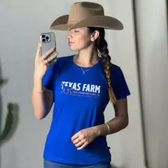 BLUSINHA TEXAS FARM AZUL ROYAL - CF212