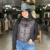 COLETE TEX TEAM WESTERN PUFFER CROPPED BORDADO - PRETO