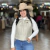 COLETE TEX TEAM WESTERN PUFFER CROPPED BORDADO - OFF WHITE