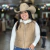 COLETE TEX TEAM WESTERN PUFFER CROPPED - BEGE