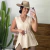 COLETE CHIC CORAL DE LÃ OFF WHITE C/ CINTO - YSS019 - comprar online