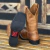 BOTA TEXANA CP BOOTS UNISSEX TRADICIONAL - CARAMELO - Country Style | Loja Online de Moda Country Masculina e Feminina