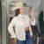 Conjunto Top e Camisa Luara Off White com Bordado Natural - 8525 - comprar online