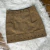 Saia Unicorn com Spikes Suede Caramelo - 9516 - loja online