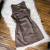 Vestido Unicorn Flora Em Suede Marrom - 2191 na internet