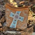 BOLSA GOYAZES COURO STRONG HAVANA / COURO FLEX METAL AZUL - B-183234-4