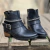 BOTA TEX TEAM FEM CANO CURTO BRILHO PRETA - 7010 - comprar online