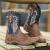 Bota Tênis Texas Star Com Canivete Café/Marinho - TXG189