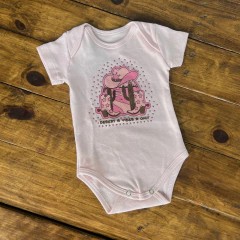 Body Baby Mini Farm Menina Vibes Rosa - MF146