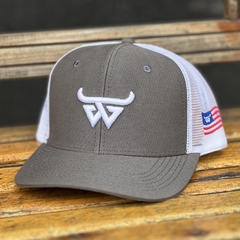 BONÉ BILL WAY 06 GOMOS CINZA / BRANCO - 600549