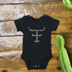 BODY BABY TEXAS FARM M/C PRETO - BM011