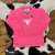 Camiseta Térmica Tex Team Infantil Menina UV50+ - Rosa Neon
