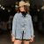 JAQUETA JEANS MAVERICK MAX COM STRASS - 8273 na internet