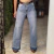 CALÇA DARDAK WIDE LEG BARRA DESMANCHADA - 4349