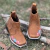 BOTINA D'MILTON INFANTIL BORDADA FLOR - CARAMELO - comprar online
