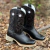 BOTA TEXANA TEX TEAM DHR PRETO SOLA BRANCA - D572