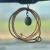 MINI LAÇO PARA RETROVISOR C/ MEDALHA SÃO BENTO - BEGE