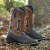 BOTA TEXANA TEX FEAM FLECHA PRETA - CAFÉ - comprar online