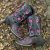 BOTA TEXANA TEX TEAM FEM BORDADA FLOR - PINK/AZUL - comprar online