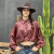 Camisa B&C Max Cropped Acetinada Texturizada Vinho - 8942 - comprar online