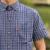 CAMISA LAÇO FORTE MASC MC SLIN XADREZ - BRANCA / AZUL - comprar online