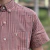 CAMISA LAÇO FORTE MASC MC SLIN XADREZ - LARANJA - comprar online