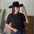 CROPPED MAX TEX TEAM WESTERN LYLA - PRETO