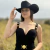 VESTIDO LONGO BUPHALLOS DEM PRETO DOURADO - BPL916 na internet
