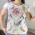Blusinha Ride Horse Cranio Flores - Off White na internet