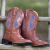 Bota Texana Apallas Couro Legitimo Cocar Marrom - Country Style | Loja Online de Moda Country Masculina e Feminina