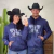 COMBO CASAL MOLETOM TEX TEAM TXT AZUL/BRANCO - MARINHO