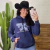 MOLETOM TEX TEAM FEM TXT AZUL/BRANCO - MARINHO