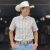 CAMISA SIBRA WESTEN XADREZ MASC M/C BEGE - 4308R