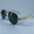ÓCULOS DE SOL TUFF AVIADOR PRATA HASTE BAMBU