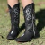 BOTA TEXANA VIMAR FEM ARRAIA CRUZ PRETA - 13087