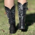 BOTA TEXANA VIMAR FEM ARRAIA CRUZ PRETA - 13087 - Country Style | Loja Online de Moda Country Masculina e Feminina